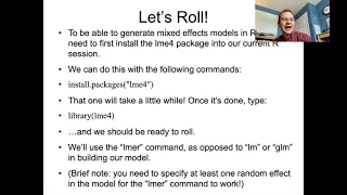 Lingstats - Lecture #30 - Linear Mixed Effects Models, part 2