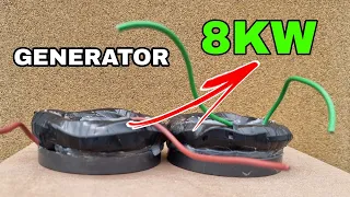 AMAZING TECHNIQUE OF TURNING PVC WIRE INTO 220V 8000W ELECTRIC GENERATOR!!NEW PROJECT FOR 2022