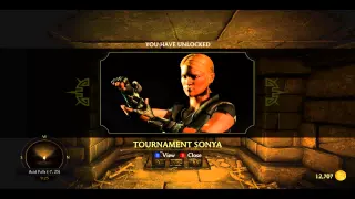 MKX KRYPT UNLOCK : Sonya's Skin "Tournament" (-7,25)