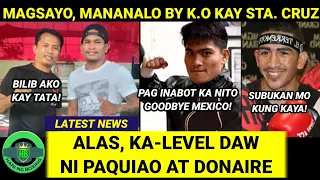 GRABE! Alas, KA-LEVEL Daw ni Pacquiao at Donaire | Magsayo, MANANALO by K.O Ayon sa isang EKSPERTO