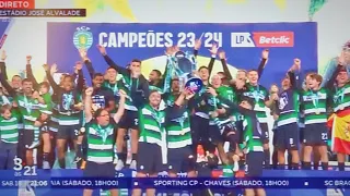 Entrega da Taça | Sporting Campeão Nacional 2023/2024 | #taça #campeão #sporting