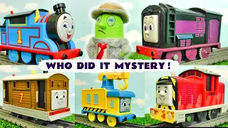 Which Toy Train Splattered The Cake Mystery Story