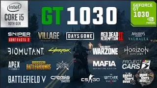 GT 1030 Test in 25 Games in 2021