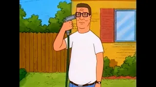 Hank shoots himself with water hose (original clip)