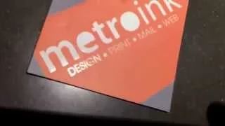 Square business card printing