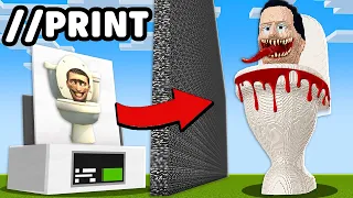 I Cheated with //PRINT in Minecraft Build Battle