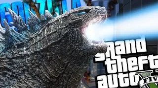 NEW Godzilla: King of the Monsters MOD (GTA 5 PC Mods Gameplay)