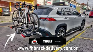 TOYOTA COROLLA CROSS Equipado com Thule EasyFold XT 2 e Engate Reforçado