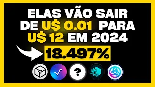 🚨 TOP 5 CRIPTOMOEDAS QUE CUSTAM MENOS DE 1 CENTAVO E VÃO EXPLODIR NA BULL RUN DE 2024 E 2025