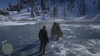 Arthur Stands His Ground VS Grizzly Bear - Red Dead Redemption 2 #rdr2