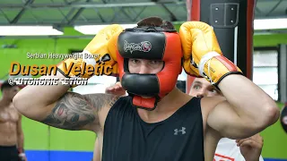Dusan Veletic a Serbian heavyweight Boxer in camp with Filip Hrgovic at Mundo Boxing