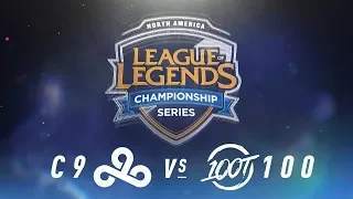 C9 vs. 100 - Week 2 Day 2 | NA LCS Spring Split | Cloud9 vs. 100 Thieves(2018)