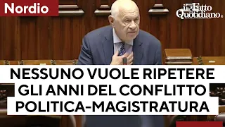 Nordio: "Nessuno vuole ripetere gli anni di piombo del conflitto tra politica e magistratura"