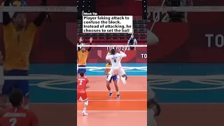 Fake spike by Ervin Ngapeth 😱🤯#volleyball #shorts