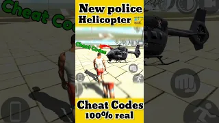 🤑 Police Helicopter cheat codes Indian bike driving 3d #viral #shorts