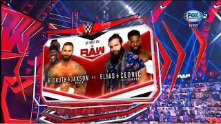 Jaxson Ryker & R-Truth vs Elias & Cedric Alexander - WWE Raw 05/07/21 en Español