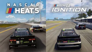 NASCAR Heat 5 vs NASCAR 21: Ignition | Direct Comparison