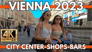 VIENNA 2023 CITY CENTER,SHOPS,BARS | 4K WALKING TOUR IN SEPTEMBER