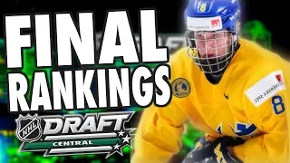 FINAL 2018 NHL DRAFT RANKINGS ! ( MOCK DRAFT - DAHLIN, SVECHNIKOV, ZADINA )