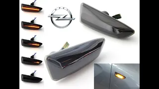 Montage Clignotants Répétiteurs Fumés LED DYNAMIQUE DÉFILANT Opel Astra J  & K, Zafira C, Insignia B