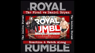 THE FIEND vs DANIEL BRYAN at WWE Royal Rumble 2020 Full Match Reaction and Watch Along