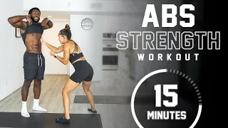 15 Minute Abs Strength Workout [With Modifications]