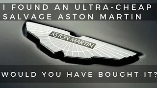 How To: CHEAP Aston Martin V8 Vantage Salvage buying guide