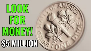 TOP 5 MOST VALUABLE ROOSEVELT DIMES COIN IN CIRCULATION! DIMES WORTH MONEY