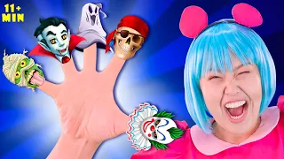 Finger Family Halloween 🎃 + MORE Kids Songs And Nursery Rhymes | Lights Kids