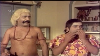 Dwarakish And Balakrishna Comedy Scene | Bhaktha Kumbara Kannada Movie | Dr. Rajkumar, Leelavathi