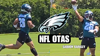 Philadelphia Eagles OTA’s Day 2 HIGHLIGHTS: Saquon Barkley *FIRST APPEARANCE* with Jalen Hurts