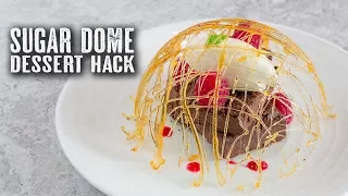 5 Minute Sugar Dome Dessert Hack - Topless Baker