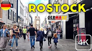 Walking Tour of Rostock, Germany 🇩🇪 | Rostock City Center and Old Town | 4K UHD | ASMR