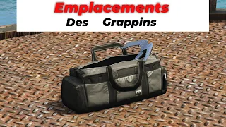 EMPLACEMENTS DE TOUS LES ÉQUIPEMENTS D'ESCALADE ( GRAPPIN ) DU BRAQUAGE DE CAYO PERICO - GTA ONLINE