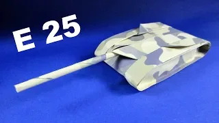 How to make a paper tank very easy - Origami tank