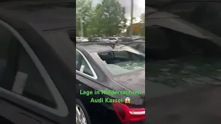 Zerbombte Scheiben#Audi #kassel#hessen#regen #unwetter #shorts#hagel #youtubeshorts#cars #zerstörung