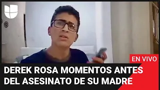 🎥 Videos de Derek Rosa momentos antes que de presuntamente asesinara a su madre