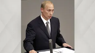 25.9.2001: Putin spricht vor dem Bundestag