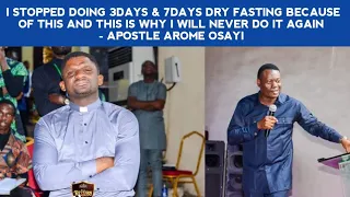 I STOPPED DOING 3DAYS & 7DAYS DRY FASTING BECAUSE OF THIS & WHY I WILL NEVER DO IT AGAIN- APST AROME