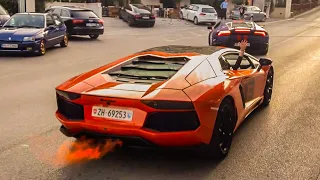 AVENTADOR FLAME THROWER!