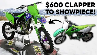 Incredible Rebuild of a 20 Year Old Dirtbike! KX250 Transformation Timelapse