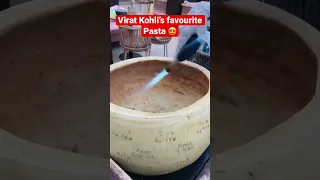 Cheese wheel pasta at Virat Kohli’s restaurant, one8 commune #shorts #viral #viratkohli #pasta