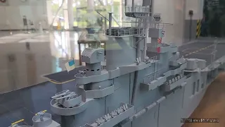 USS Essex (CV- 9) WWII aircraft carrier museum model