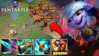 I copied Thebaus secret Tristana build and got a Pentakill (THIS BUILD IS CRACKED)