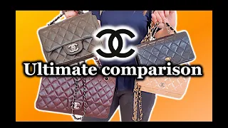 CHANEL HANDBAG COMPARISON | VINTAGE CHANEL RECTANGULAR MINI VS CLASSIC FLAP, SQUARE MINI AND WOC