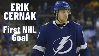 Erik Cernak #81 (Tampa Bay Lightning) first NHL goal Feb 2, 2019