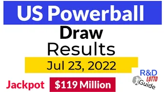 powerball draw results today Jul 23, 2022 | us powerball Winning Numbers