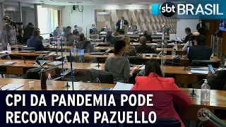 CPI da Pandemia pode reconvocar Pazuello por participação de ato | SBT Brasil (24/05/21)