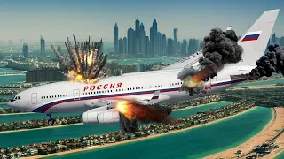 1 HOUR AGO! Just Landed at DUBAI Airport, Russian Presidential Aircraft Explodes