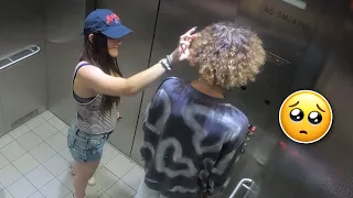 Disturbing Men In The Elevator 🥺 - Social Experiment